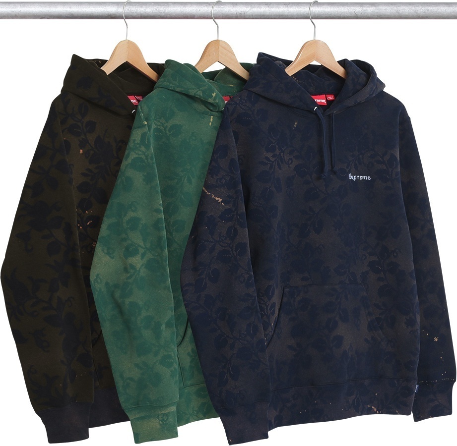 Bleached Lace Hooded Sweatshirt